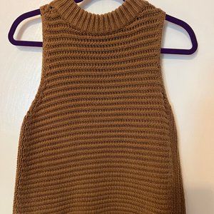 Express Brown Sleeveless Sweater